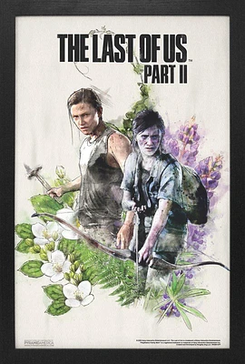 The Last of Us Part II Ellie and Abby Floral 11-in x 17-in Wall Poster