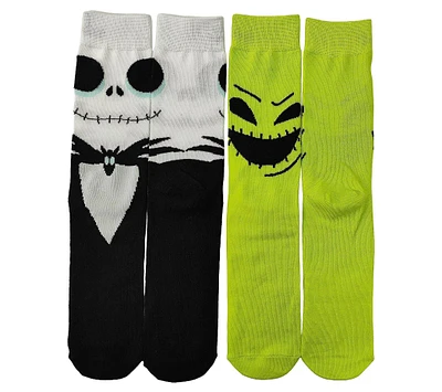 The Nightmare Before Christmas Jack Skellington and Oogie Boogie Socks 2-Pack