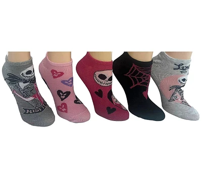 The Nightmare Before Christmas Love No Show Womens Socks 5-Pack