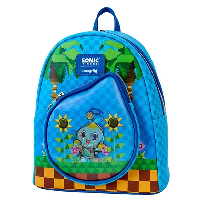 Loungefly Sonic the Hedgehog Chaos Garden Lenticular Mini Backpack GameStop Exclusive