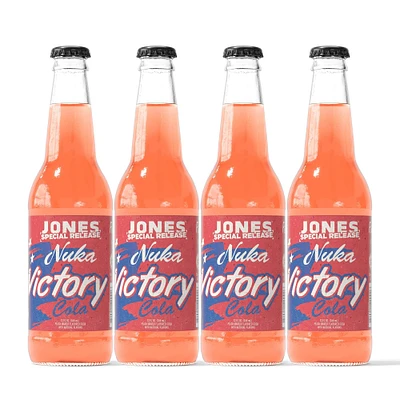 Fallout Jones Soda 12 oz Nuka-Cola Victory Peach Mango Drink Set of 4