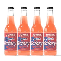 Fallout Jones Soda 12 oz Nuka-Cola Victory Peach Mango Drink Set of 4