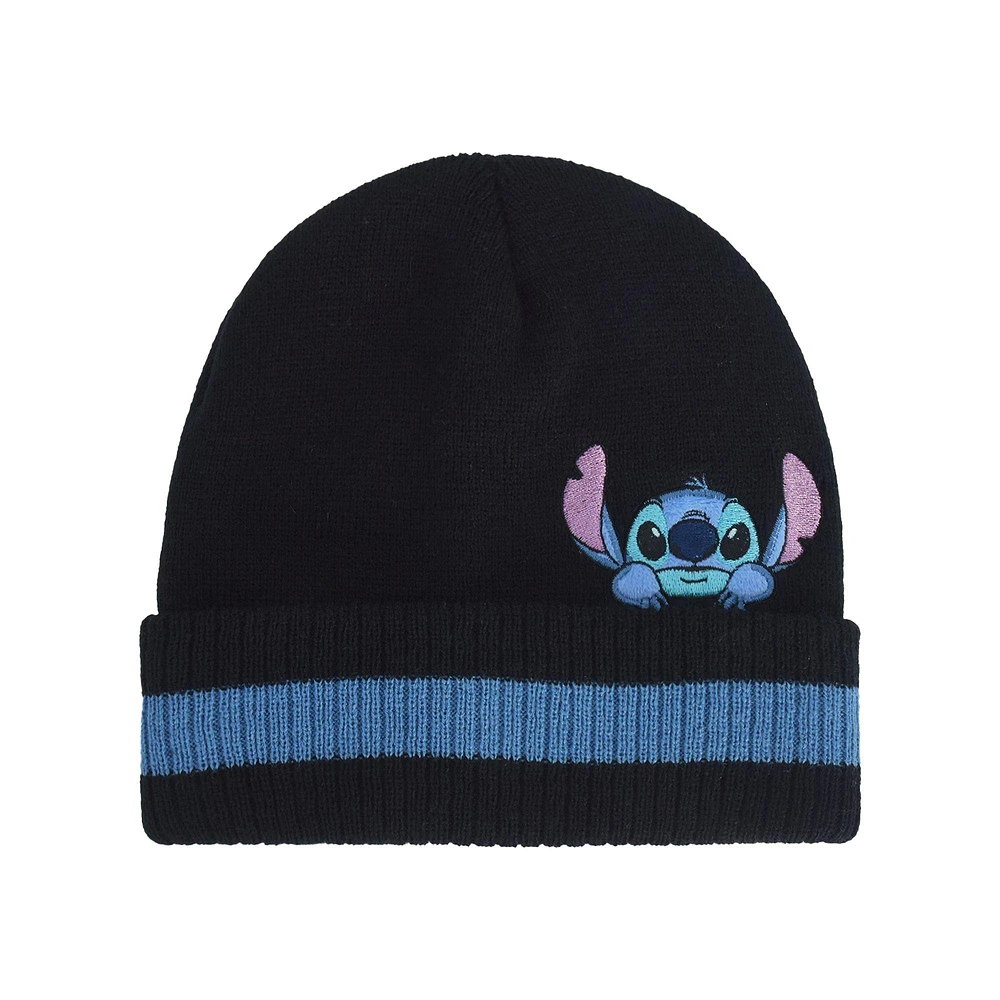 Disney Lilo and Stitch Peeking Striped Unisex Beanie