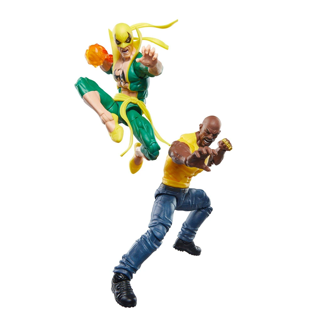 Hasbro Marvel Legends Series 85Th Anniversary Iron Fist and Luke Cage Action Figure Set 2-Pack