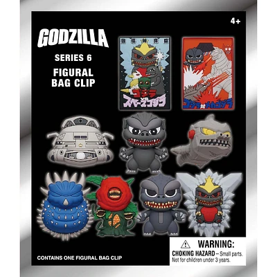 Toho Godzilla Classic 3D Foam Bag Clip Series 6 (Styles May Vary)