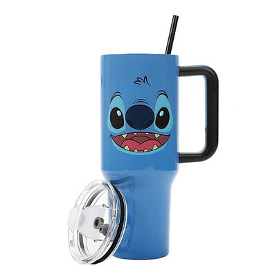 Lilo and Stitch - Stitch Big Face 40oz Stainless Steel Tumbler with Handle
