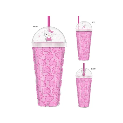Hello Kitty Multi Face Pattern 24 oz Tumbler