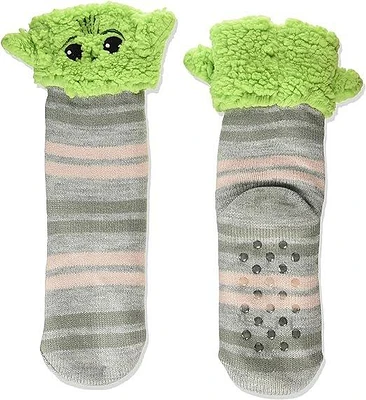 Star Wars The Mandalorian Grogu Sherpa Lined Slipper Socks