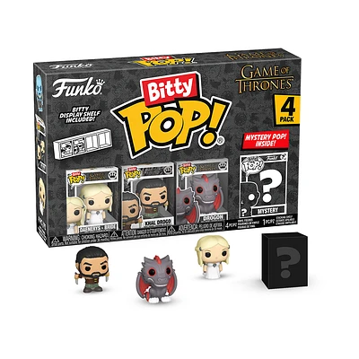 Funko Bitty POP! Game of Thrones Vinyl Figure Set 4-Pack (Targaryen, Khal Drogo, Drogon