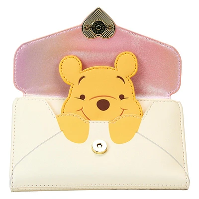 Wallet Bifold PU Winnie The Pooh Eeyore Character Close Up Expression And Text