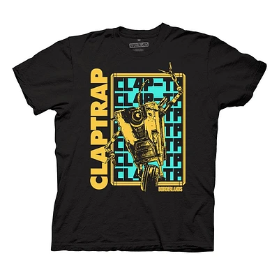 Borderlands Claptrap Unisex Black Short Sleeve T-Shirt