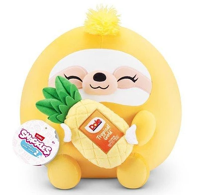 ZURU Snackles Sloth and Dole Pineapple 8-in Plush Series 2
