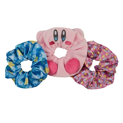 Kirby Plush Scrunchie 3-Pack Set