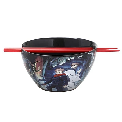 Jujutsu Kaisen Ceramic Ramen Bowl with Chopsticks