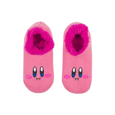 Kirby - Kirby Big Face Slipper Socks with Candy Grippers