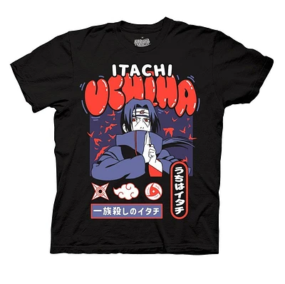 Naruto Itatchi Bubble Font Graphic T-Shirt GameStop Exclusive