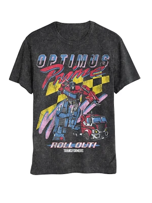 Transformers Optimus Washed Unisex Short Sleeve T-Shirt