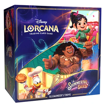 Disney Lorcana Trading Card Game: Shimmering Skies Chapter 5 Illumineer's Trove Box (8 Booster Packs)