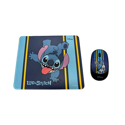 Disney Stitch Mouse Pad and Mouse Bundle