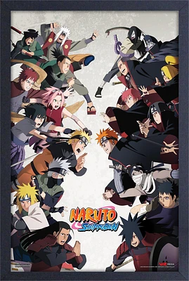 Naruto Shippuden Group Battle 11x17 Wall Art