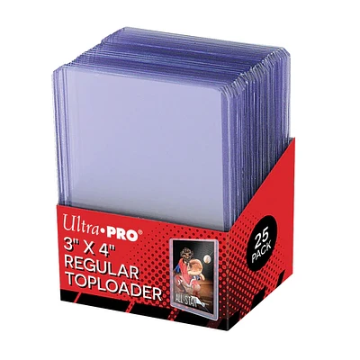 Ultra Pro Toploaders 3x4 Clear Card Sleeve 25-Count