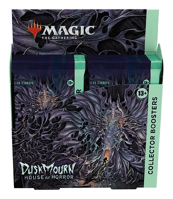 Magic: The Gathering Duskmourn: House of Horror Collector Booster Box - 12 Packs (180 Magic Cards)