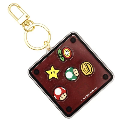 Super Mario Bros Mystery Block Acrylic Shaker Keychain