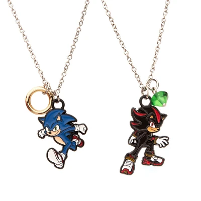 Sonic the Hedgehog Shadow and Sonic Best Friends Necklace Set GameStop Exclusive