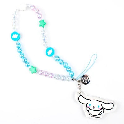 Sanrio Cinnamoroll Beaded Charm Phone Wrist Strap