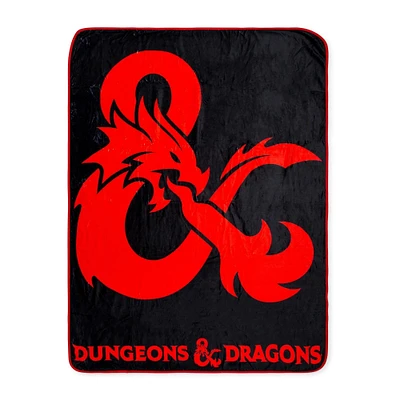 Dungeons and Dragons Logo Fleece 45 x 60-In Throw Blanket