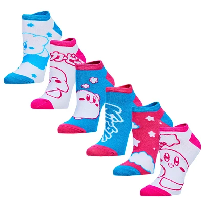 Kirby Pink and Blue Unisex Ankle Socks 6-Pack