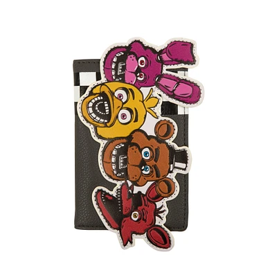 Five Nights at Freddy's Character Checkerboard Faux Leather Wallet