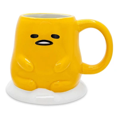 Toynk Sanrio Gudetama Lazy Egg Sculpted Ceramic 20oz. Mug