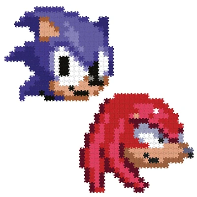 Jixelz Sonic the Hedgehog Character Head Assortment Puzzle (Styles May Vary)