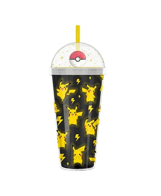 Pokemon Pikachu Lightning Pattern 24oz Dome Top Travel Tumbler
