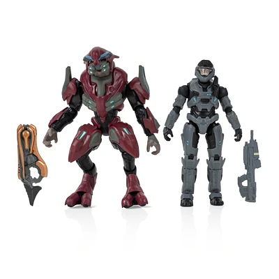 Jazwares Halo: World of Halo Vault Edition Noble 6 and Elite Zealot Action Figures 2-Pack