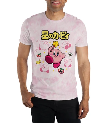 Kirby Pink Tie Dye Unisex Short Sleeve Graphic T-Shirt