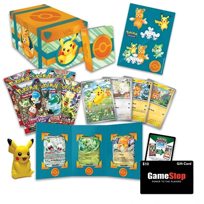 Pokemon Trading Card Game: Paldea Adventure Chest w/ $10 GS Gift Card Bundle