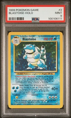 1999 Pokemon Game 2 Blastoise-holo PSA