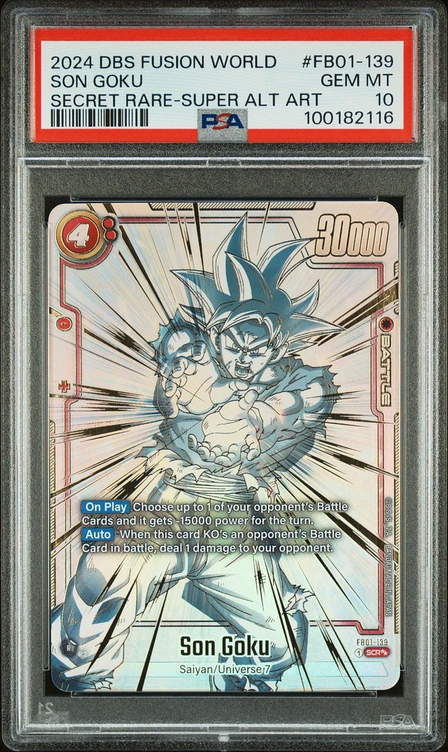 GameStop 2024 Dragon Ball Super Card Game Fusion World Awakened Pulse Fb01-139 Son Goku Secret Rare-super Alternate Art PSA 10 | Mission Valley GameStop 2024 Dragon Ball Super Card Game Fusion World Awakened Pulse Fb01-139 Son Goku Secret Rare-super Alternate Art PSA 10 | Mission Valley