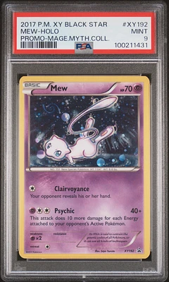 2017 Pokemon Xy Black Star Promo Xy192 Mew-holo Magearna Mythical Collection PSA 9