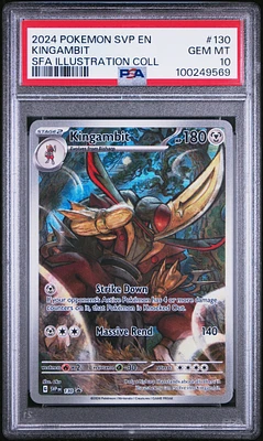 2024 Pokemon Svp En-sv Black Star Promo 130 Kingambit Shrouded Fable Illustration Collection PSA