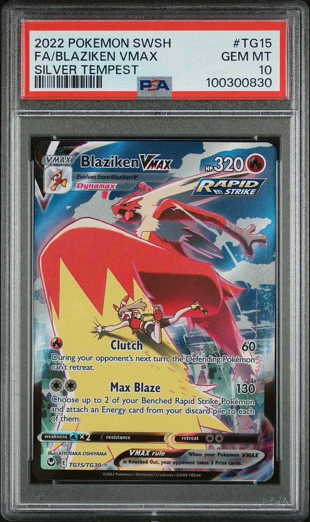 pokemon card blaziken vmax price 200/198 PSA 10 Commemorate your favorite tabletop game with this Blaziken VMAX 2021 Pokemon Chilling Reign Secret Rare #201 CGC Authenticated 9.5 Card Blaziken VMAX | Chilling Reign