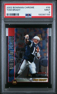 Bowman Chrome Tom Brady PSA