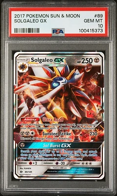 2017 Pokemon Sun & Moon 89 Solgaleo Gx PSA