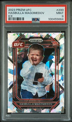 2023 Panini Prizm Ufc 200 Hasbulla Magomedov Ice PSA 9