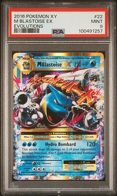 2016 Pokemon Xy Evolutions Blastoise Ex PSA