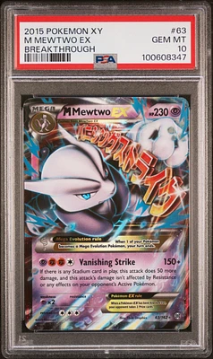 2015 Pokemon Xy Breakthrough Mewtwo Ex PSA