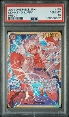 2024 One Piece Japanese Premium Booster -one Piece Card The Best- 119 Monkey D. Luffy PSA 10