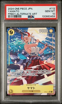 2024 One Piece Japanese Premium Booster -one Piece Card The Best- Yamato Alternate Art PSA 10